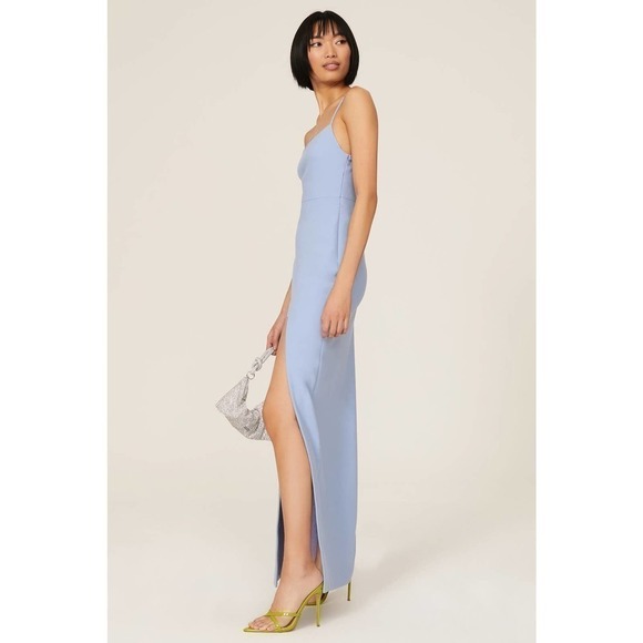 LIKELY Sammy Dress Side Slit Racerback Periwinkle Size 2 - Picture 3 of 11